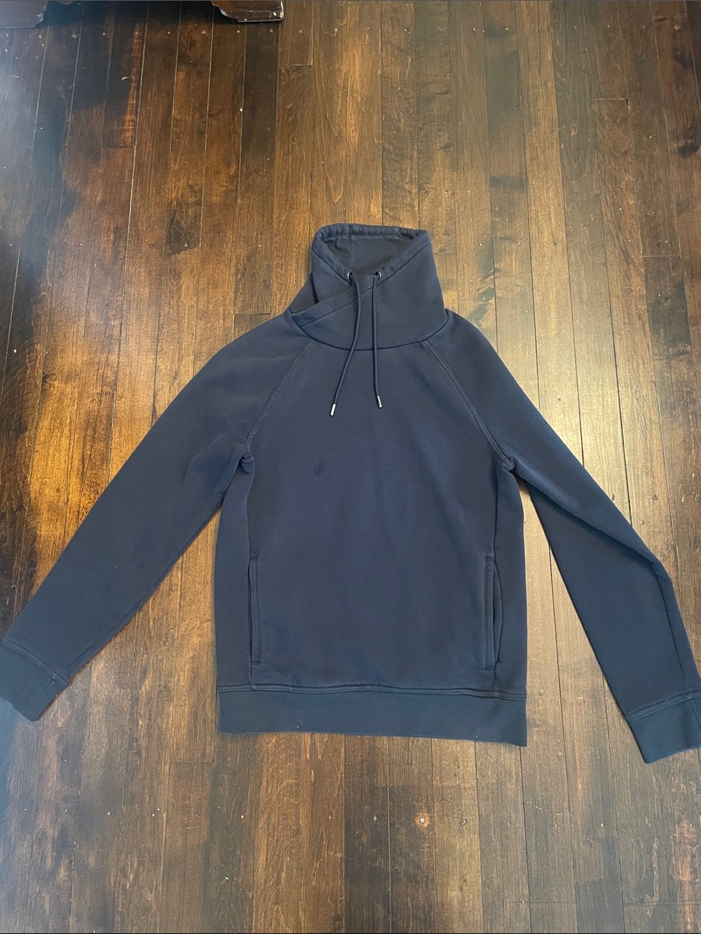 Navy Cowl Neck Pullover